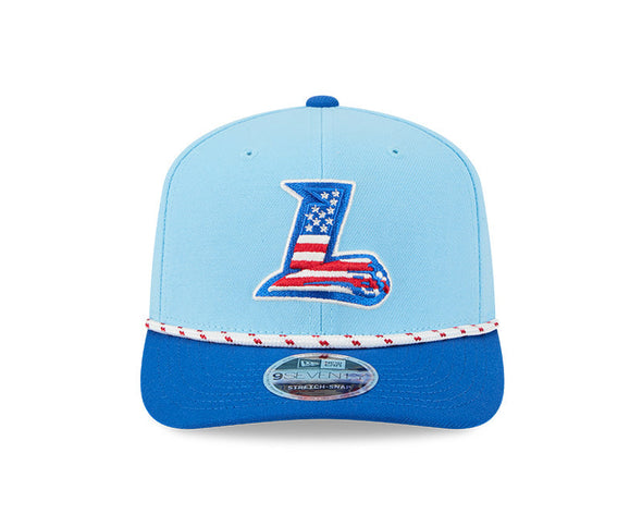 Lynchburg Hillcats 2025 New Era July 4th 9SEVENTY Stretch Snap Cap