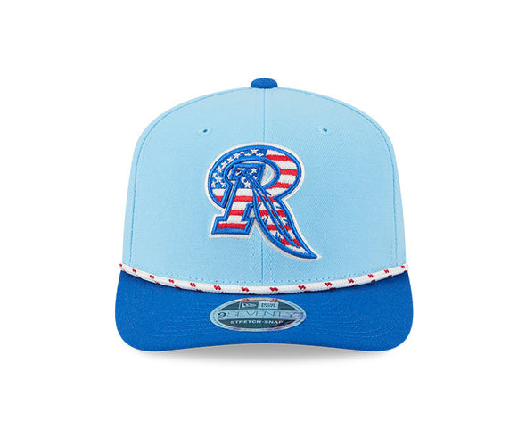 Rochester Red Wings 2025 Stars and Stripes Stretch Snap Cap