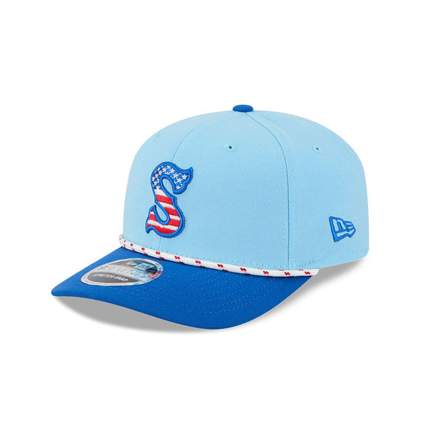 Salem Red Sox 2025 New Era Fourth of July 9SEVENTY Stretch-Snap Cap