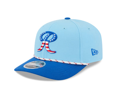 Tacoma Rainiers New Era 9Seventy Blue 2025 Stars and Stripes Stretch Snap