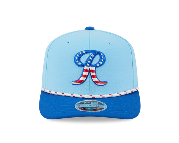 Tacoma Rainiers New Era 9Seventy Blue 2025 Stars and Stripes Stretch Snap