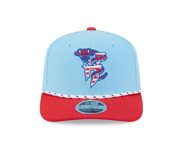 Timber Rattlers New Era 4th of July 970 Stretch-Snap Adjustable Hat