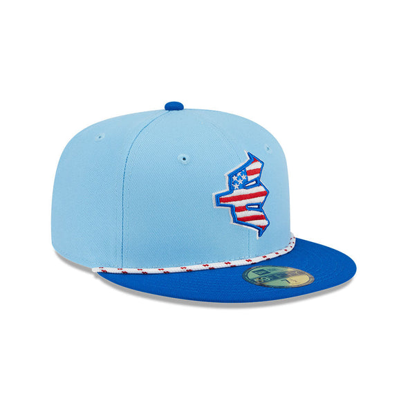 Everett AquaSox 2025 4th of July Cap 59FIFTY