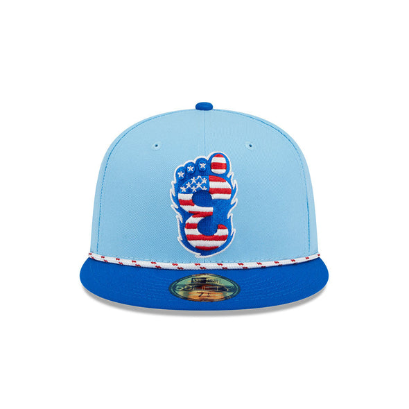 Eugene Emeralds New Era 2025 4th of July 59FIFTY On-Field Fitted Cap
