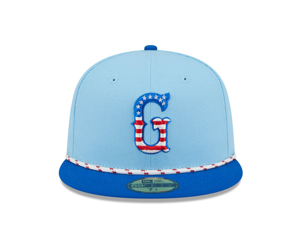 Greenville Drive New Era 2025 On Field July 4th 59FIFTY Hat