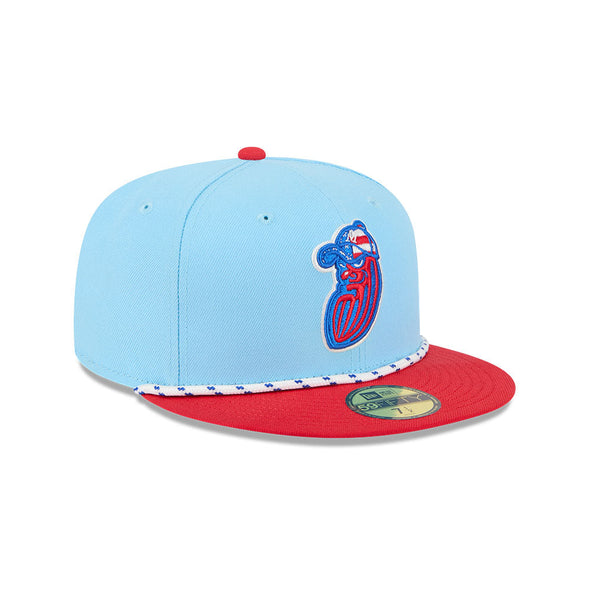 Modesto Nuts 2025 New Era Fourth of July 59FIFTY Fitted Cap