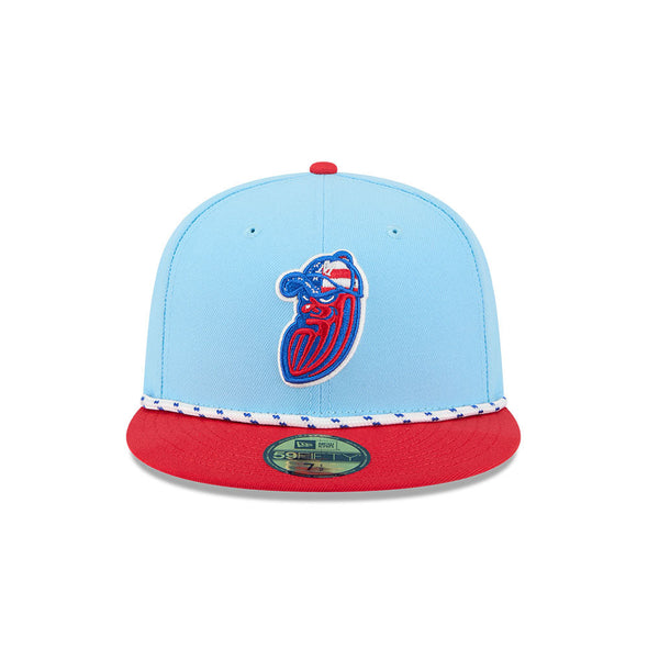 Modesto Nuts 2025 New Era Fourth of July 59FIFTY Fitted Cap