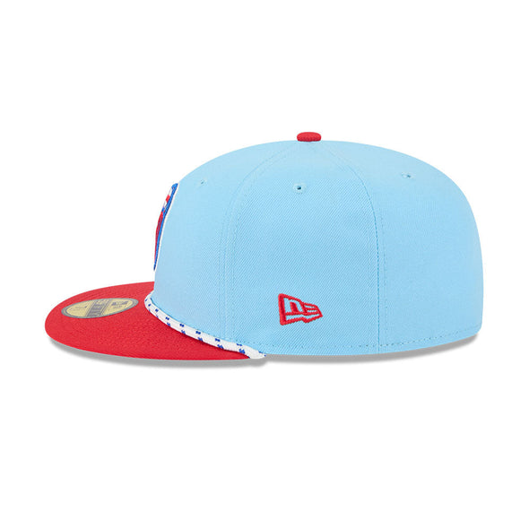 Modesto Nuts 2025 New Era Fourth of July 59FIFTY Fitted Cap