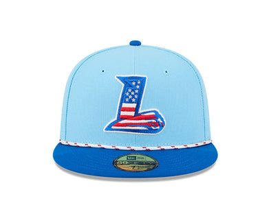 Lynchburg Hillcats 2025 July 4th New Era 59FIFTY Fitted Cap
