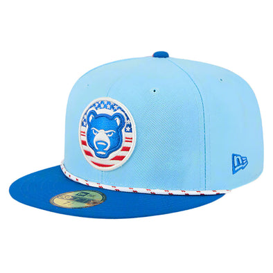 South Bend Cubs New Era 59Fifty On Field 2025 July 4th Rope Cap