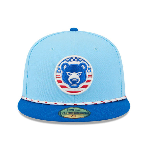 South Bend Cubs New Era 59Fifty On Field 2025 July 4th Rope Cap