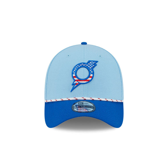 Omaha Storm Chasers 2025 New Era Fourth of July 39THIRTY Fitted Cap