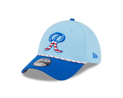 Tacoma Rainiers New Era 39Thirty Blue 2025 Stars & Stripes Cap