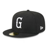 Greenville Drive New Era Black 59FIFTY Hat with White G Logo