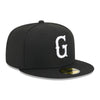 Greenville Drive New Era Black 59FIFTY Hat with White G Logo