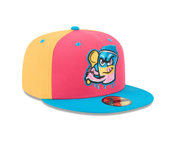 Jacksonville Jumbo Shrimp New Era Honey Drippers Theme Night 59Fifty
