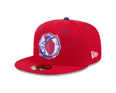 2025 New Era Piedmont Boll Weevils All Red 59FIFTY