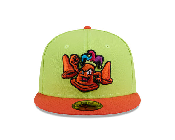Las Vegas Cone Jesters New Era Theme Night Collection On-Field Yellow/Orange 59FIFTY Fitted Hat