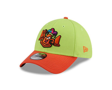 Las Vegas Cone Jesters New Era Theme Night Collection Yellow/Orange 39THIRTY Stretch Fit Hat