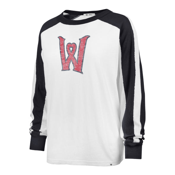 Worcester Red Sox White Heart Women's Caribou Long Sleeve
