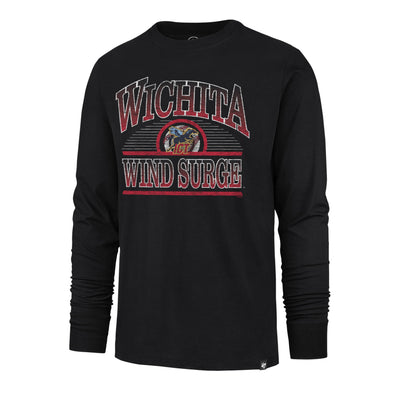 Wichita Wind Surge '47 Black Top Spin Long Sleeve Tee