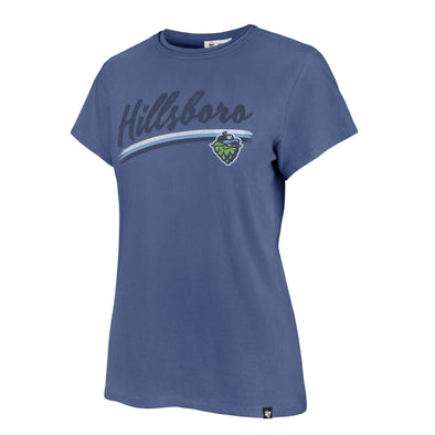47 Brand - University of Michigan Wolverines Women's Double Header Sweet  Heat Peyton T-Shirt Vintage Atlas Blue –