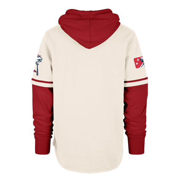 Tacoma Rainiers '47 Brand Cream Salmon Trifecta Shortstop Pullover