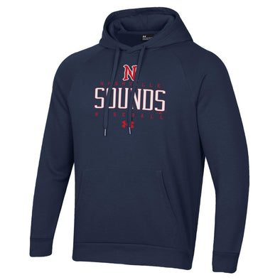 Nashville Sounds Under Armour Navy Rival Fleece Hoodie