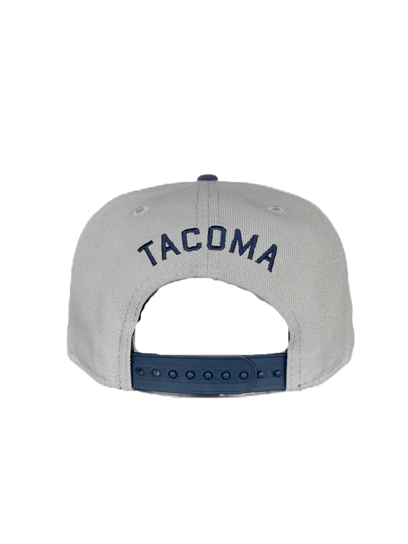 Tacoma Rainiers New Era 9Fifty Gray Navy Cloud Snapback