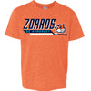 Somerset Patriots Youth SoftStyle Heathered Copa Zorros de Somerset  Disposition Tshirt