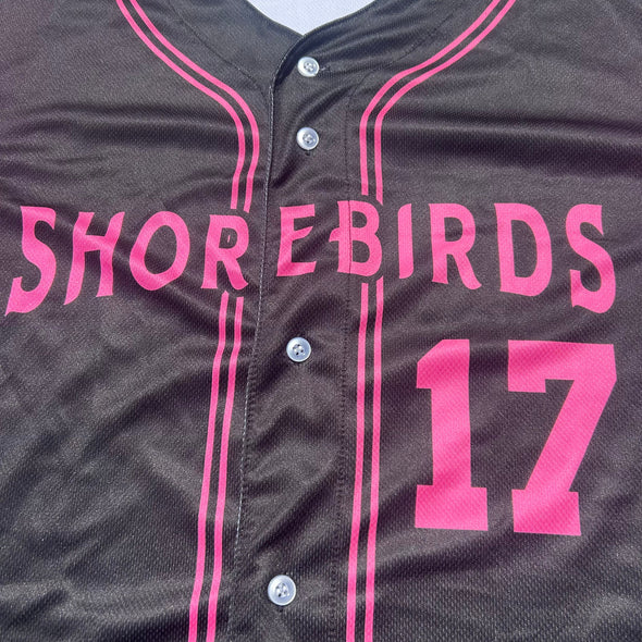 Delmarva Shorebirds Evoshield 2025 On-Field Flock for a Cure Jersey