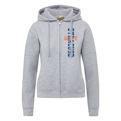 Syracuse Mets MV Ladies Gray Zip Up