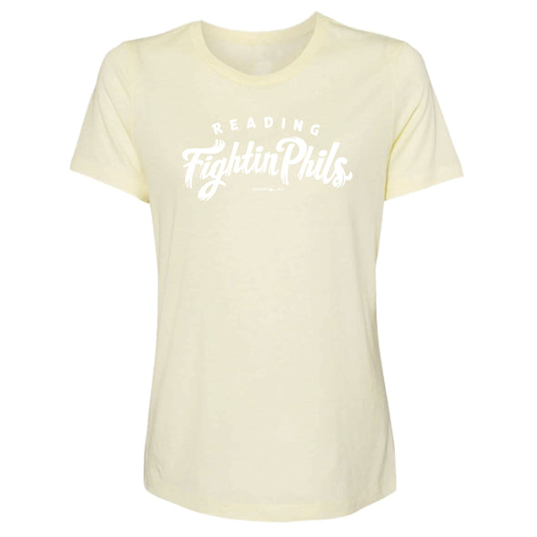 MV Sport Womens Reading Fightin Phils Yellow Triblend t-shirt