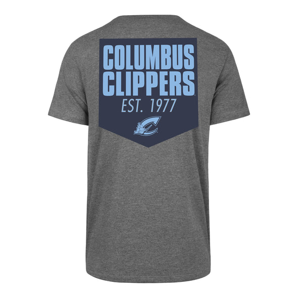 Columbus Clippers 47 Brand City Energy Gray Tee