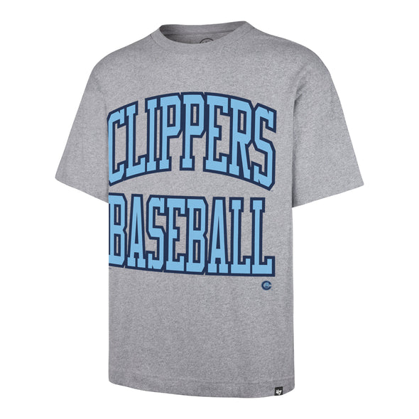 Columbus Clippers 47 Brand Gray Smoke Stack Foundation Tee