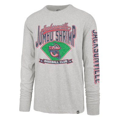 Jacksonville Jumbo Shrimp '47 Fair Ball Franklin Long Sleeve Tee