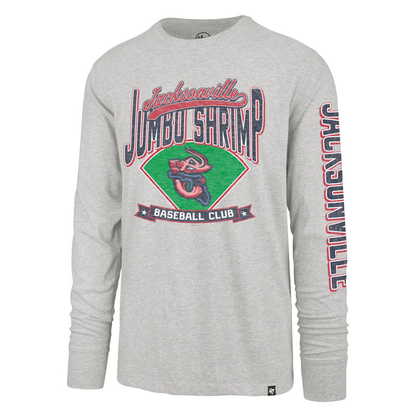 Jacksonville Jumbo Shrimp '47 Fair Ball Franklin Long Sleeve Tee
