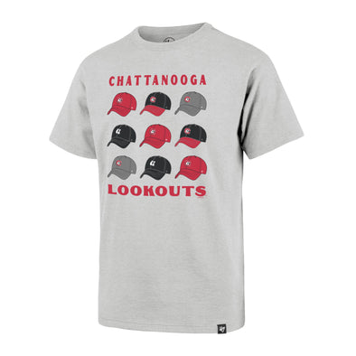 Chattanooga Lookouts Relay Grey Cap Off Franklin Youth Tee