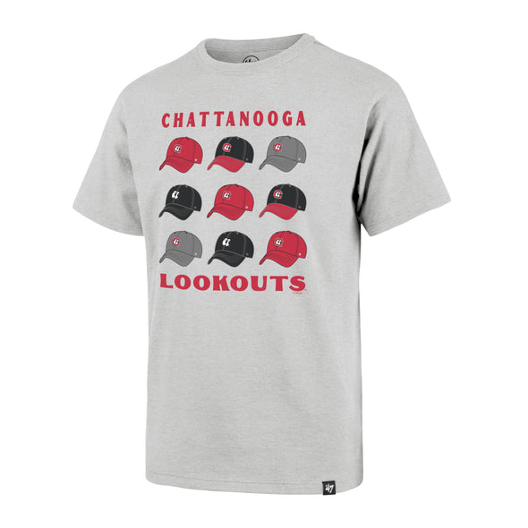 Chattanooga Lookouts Relay Grey Cap Off Franklin Youth Tee