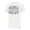 Greenville Drive 47 Brand White Franklin Fluor Field Tee