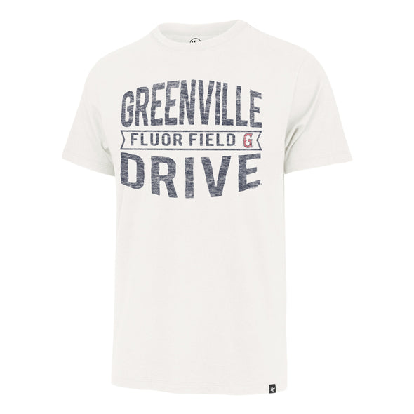 Greenville Drive 47 Brand White Franklin Fluor Field Tee