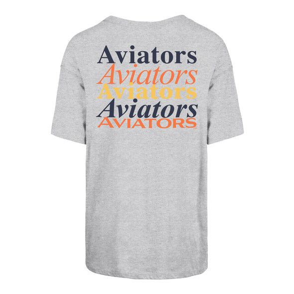 Women's Las Vegas LV/Aviators Back Gray On Repeat '47 Sadie Tee