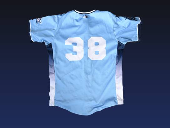 West Michigan Whitecaps 2024 Official Game-Worn Light Blue Alternate Jersey