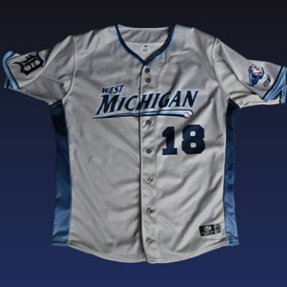 West Michigan Whitecaps 2024 Official Game-Worn Grey Road Jersey