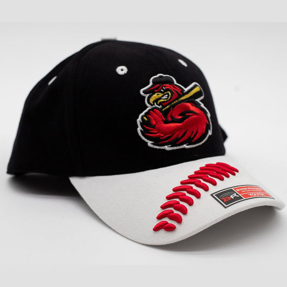 Rochester Red Wings Youth Black Stitches Cap