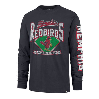 Memphis Redbirds '47 Brand Fair Ball Long Sleeve Tee