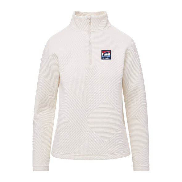 Columbus Clippers MV Sport Women's Zelda Zig-Zag Quarter Zip