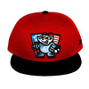 9-50 Red W/Black Flag Cap