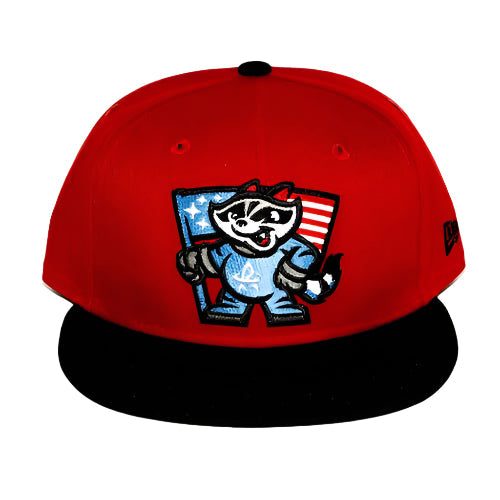 9-50 Red W/Black Flag Cap