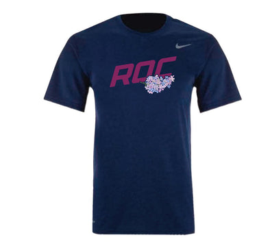 Rochester Red Wings ROC the Lilac Navy Cotton T-Shirt